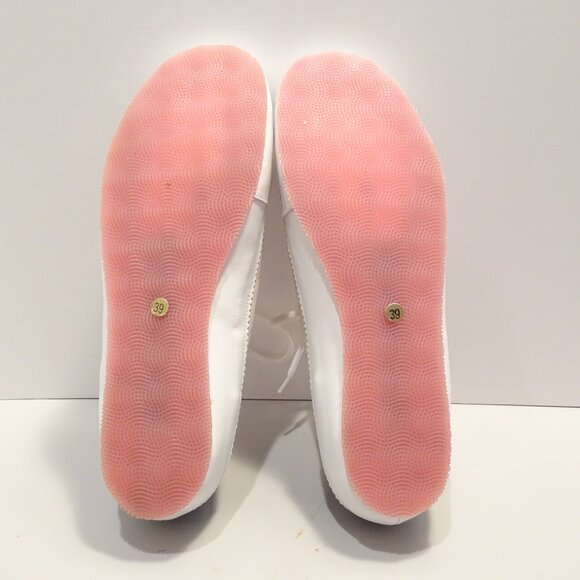 Stella McCartney Women Heyraud Suede Color Block Lace Up Sneakers Size 39 EU 8 US Made in Italy Pink